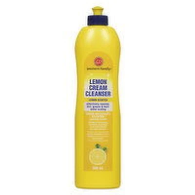 Western Family - Cream Cleanser - Lemon Scented, 500 Millilitre