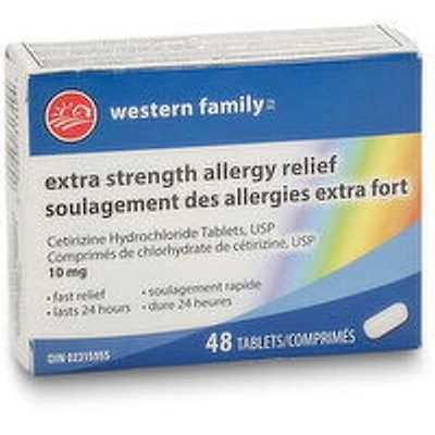 Western Family - Extra Strength Allergy Relief - 48 tablets, 48 Each