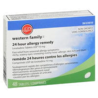 Western Family - Allergy Remedy Loratidine Non Drowsy, 48 Each