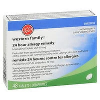 Western Family - Allergy Remedy Loratidine Non Drowsy, 48 Each
