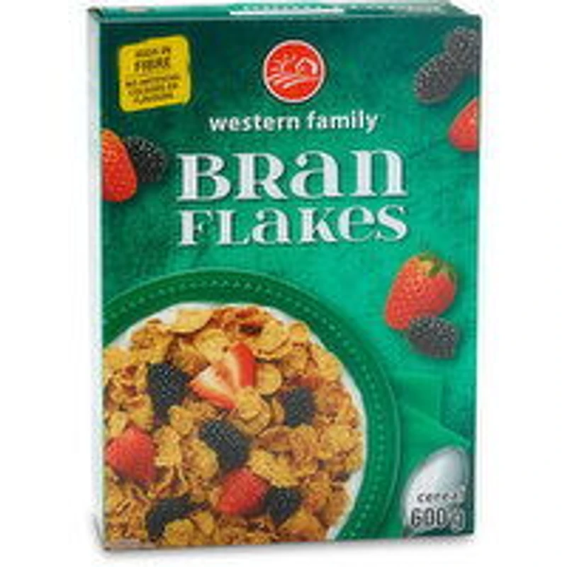 Western Family - Bran Flakes Cereal, 600 Gram