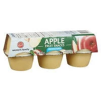 Western Family - Apple Fruit Snack Cups - Unsweetened, 6 Each