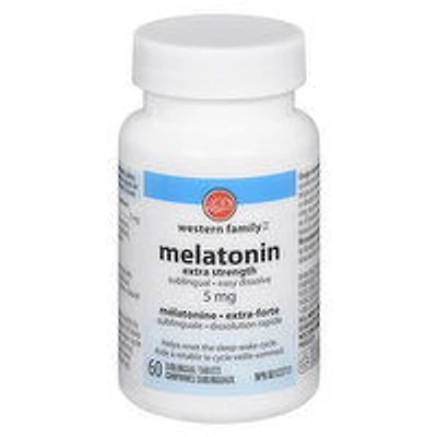 Western Family - Melatonin Extra Strength, 60 Each