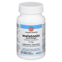 Western Family - Melatonin Extra Strength, 60 Each