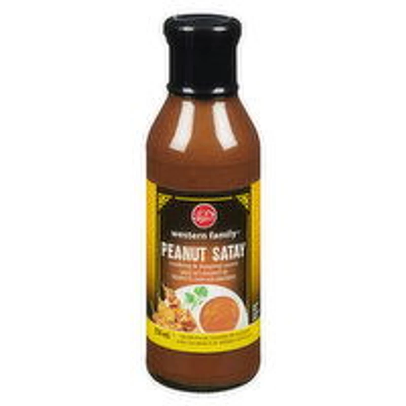 Western Family - Peanut Satay Cooking & Dipping Sauce, 350 Millilitre