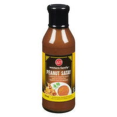 Western Family - Peanut Satay Cooking & Dipping Sauce, 350 Millilitre