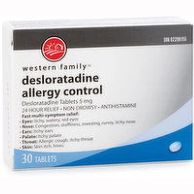 Western Family - Deslortadine Allergy Control Non Drowsy, 30 Each