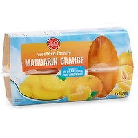 Western Family - Mandarin Orange in Pear Juice, 4 Each