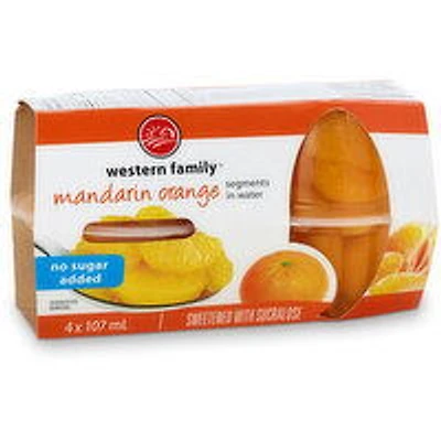 Western Family - Mandarin Orange - Segments in Water, 4 Each