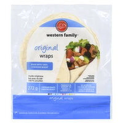 Western Family - Original Wraps Medium, 8 Pack, 272 Gram