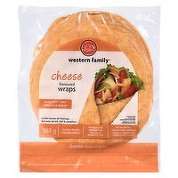 Western Family - Cheese Wraps 10in, 8 Each