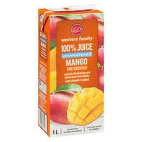 Western Family - Mango Juice Unsweetened, 1 Litre