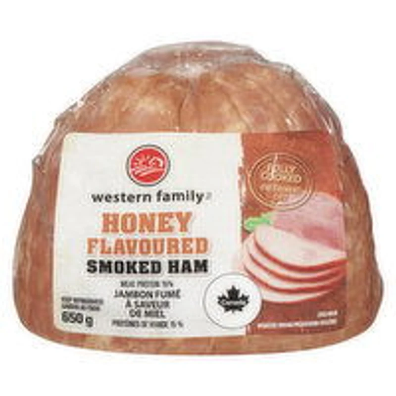 Western Family - Honey Smoked Ham, 650 Gram