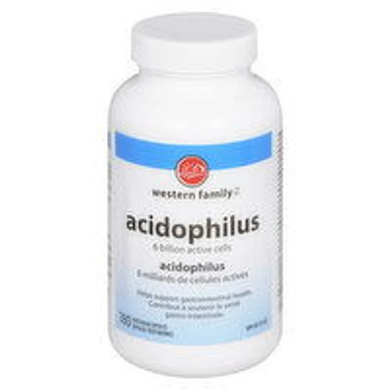 Western Family - Acidophilus with Bifidus Capsules, 180 Each