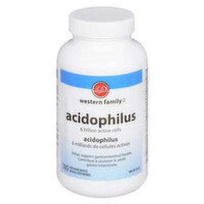 Western Family - Acidophilus with Bifidus Capsules, 180 Each