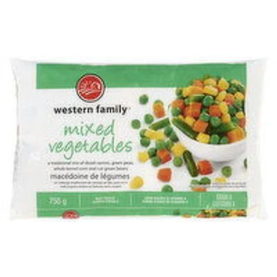 Western Family - Mixed Vegetables, 750 Gram