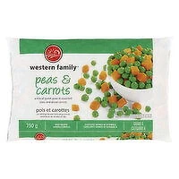 Western Family - Frozen Vegetables - Peas & Carrots, 750 Gram