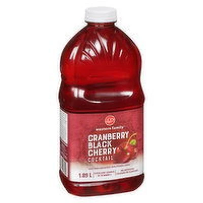 Western Family - Cranberry Black Cherry Cocktail Juice, 1.89 Litre