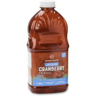 Western Family - Low Calorie Cranberry Cocktail, 1.89 Litre