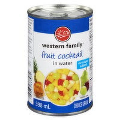 Western Family - Fruit Cocktai in Water, 398 Millilitre