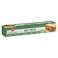 Western Family - Wax Paper 125 ft, 1 Each