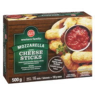 Western Family - Mozzarella Cheese Sticks, 500 Gram