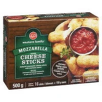 Western Family - Mozzarella Cheese Sticks, 500 Gram