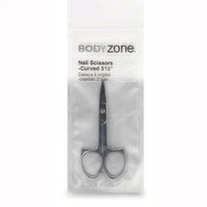 Body Zone - Nail Scissors - Curved 3 1/2, 1 Each