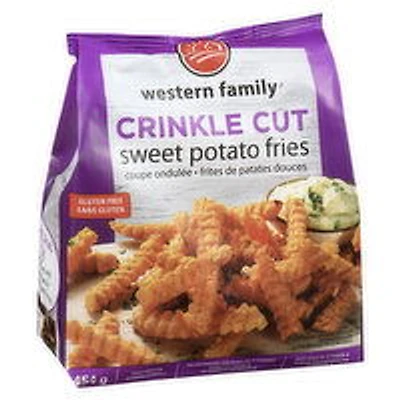 Western Family - Sweet PotatoFries Crinkle Cut, 454 Gram