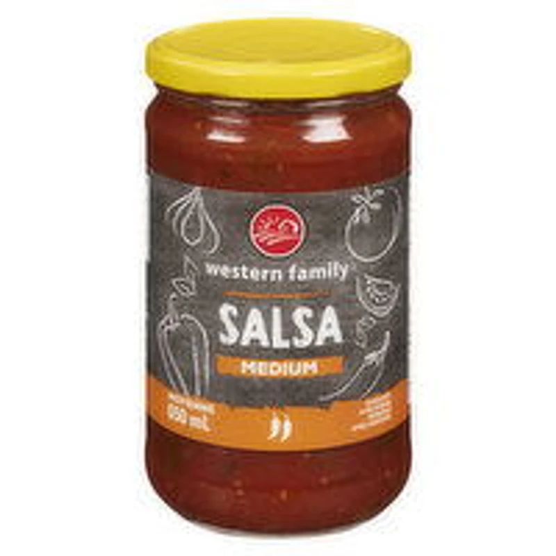 Western Family - Medium Salsa, 650 Millilitre