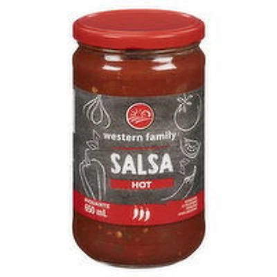 Western Family - Hot Salsa, 650 Millilitre