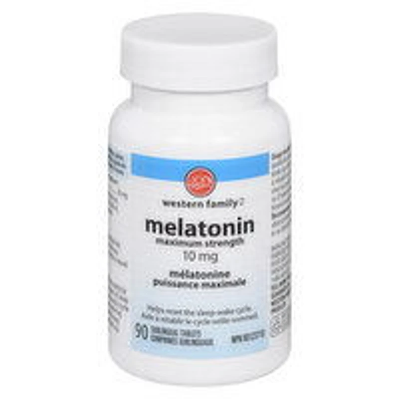 Western Family - Melatonin Maximum Strength Sublingual, 90 Each