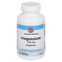 Western Family - Magnesium 250mg, 180 Each