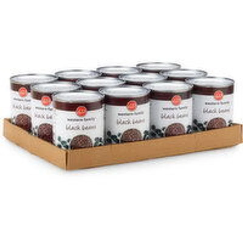 Western Family - Black Beans, 12 Each