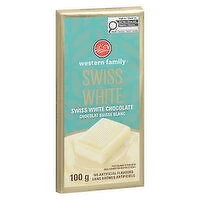 Western Family - Swiss White Chocolate Bar, 100 Gram