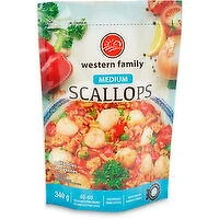 Western Family - Frozen Scallops - Medium, 340 Gram