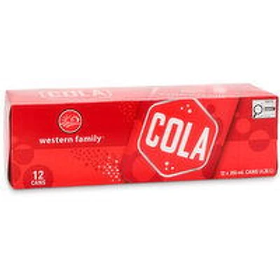 Western Family - Cola, 355mL Cans, 12 Each