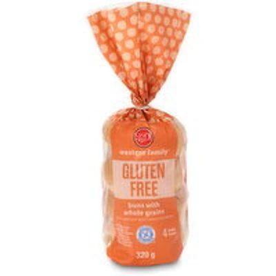 Western Family - Gluten Free Whole Grain Bun, 4 Each