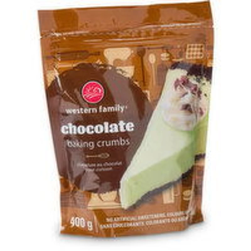 Western Family - Chocolate Baking Crumbs, 400 Gram