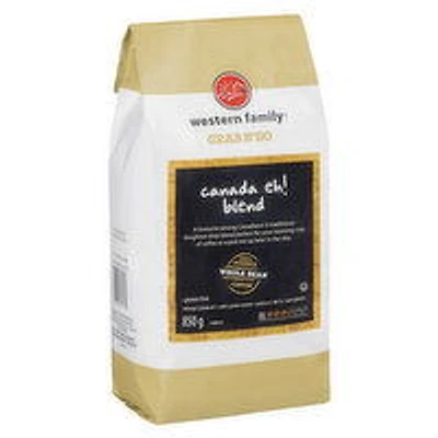 Western Family - Whole Bean Coffee, Canada Eh! Blend, 850 Gram