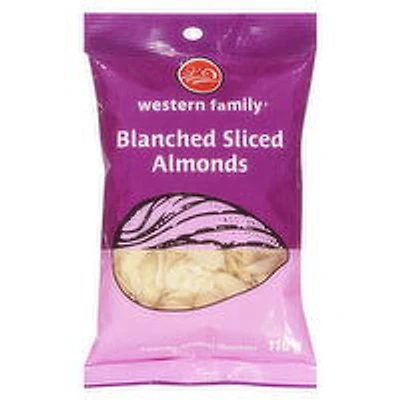 Western Family - Almonds Blanched Sliced, 110 Gram