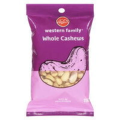 Western Family - Whole Cashews, 150 Gram