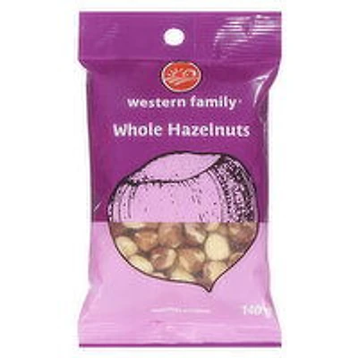 Western Family - Whole Hazelnuts, 140 Gram