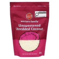 Western Family - Unsweetened Shredded Coconut, 260 Gram