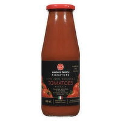 Western Family - Strained Crushed Tomatoes, 660 Millilitre