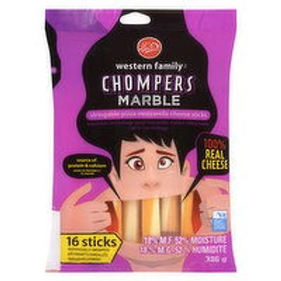 Western Family - Chompers Marble String Cheese, 16 Each