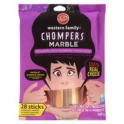 Western Family - Chompers Marble String Cheese Sticks, 28 Each