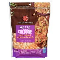 Western Family - Mozza Cheddar Shredded Cheese Blend, 320 Gram