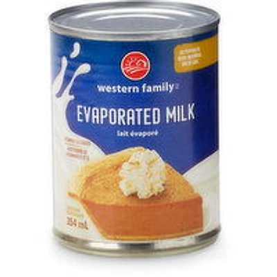 Western Family - Evaporated Milk, 354 Millilitre