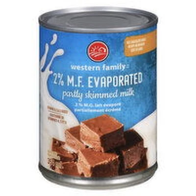 Western Family - Evaporated Partly Skimmed Milk 2% M.F., 354 Millilitre